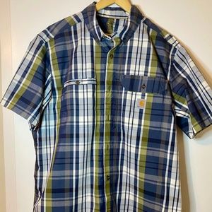 CARHARTT Force Relaxed Fit Gray Plaid Casual